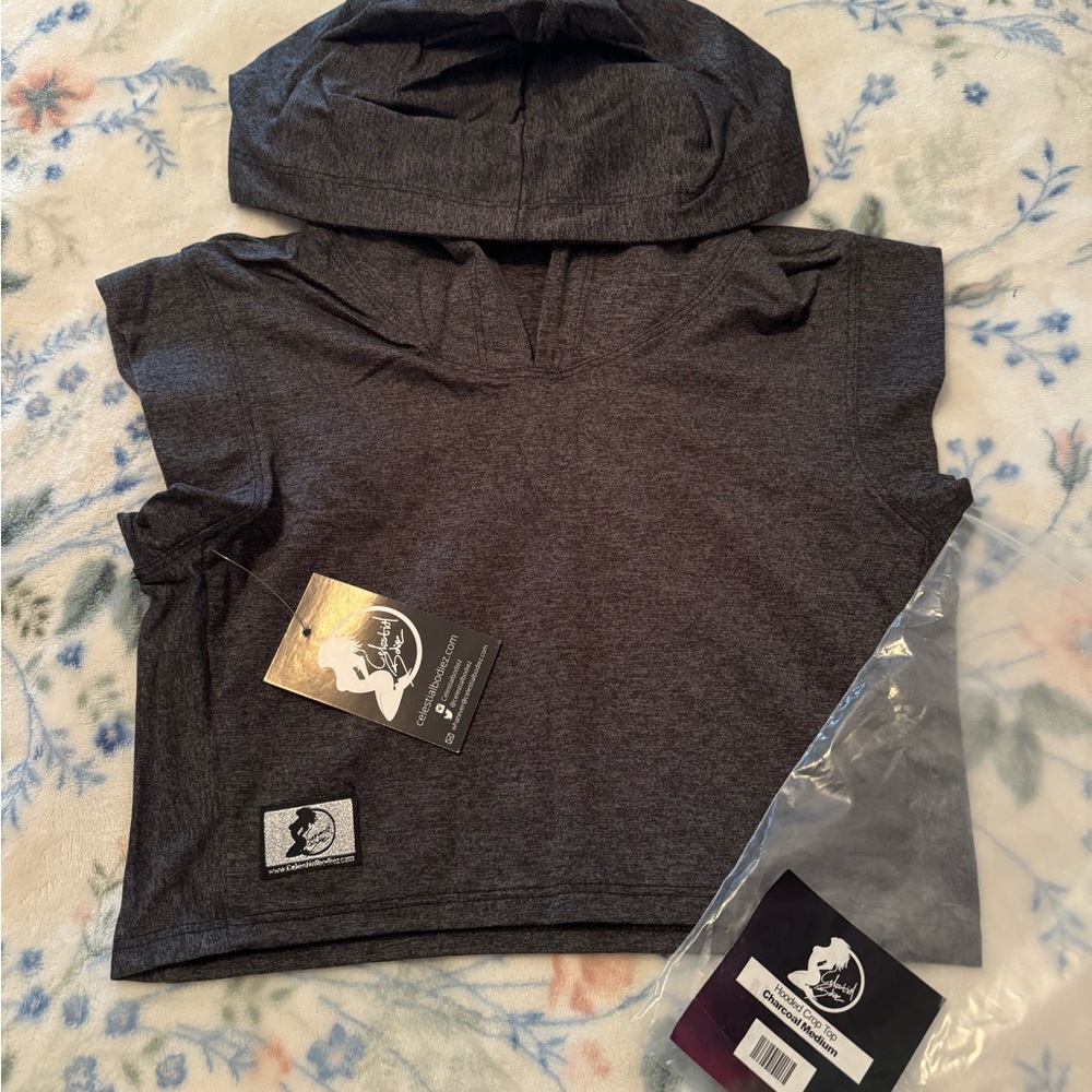 Celestial Bodiez NWT Charcoal Crop Top